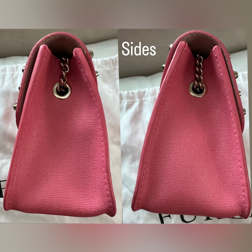 Furla Pink Mini Bag with Gold Studs - Picture 8 of 8